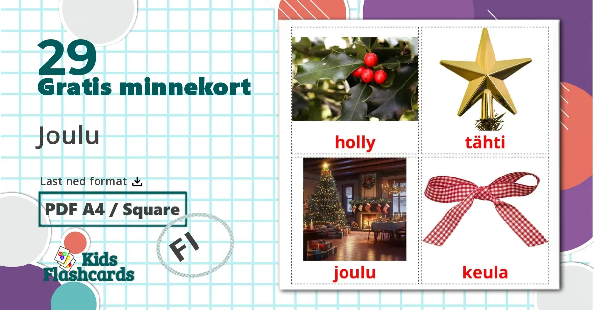 29 Joulu bildekort