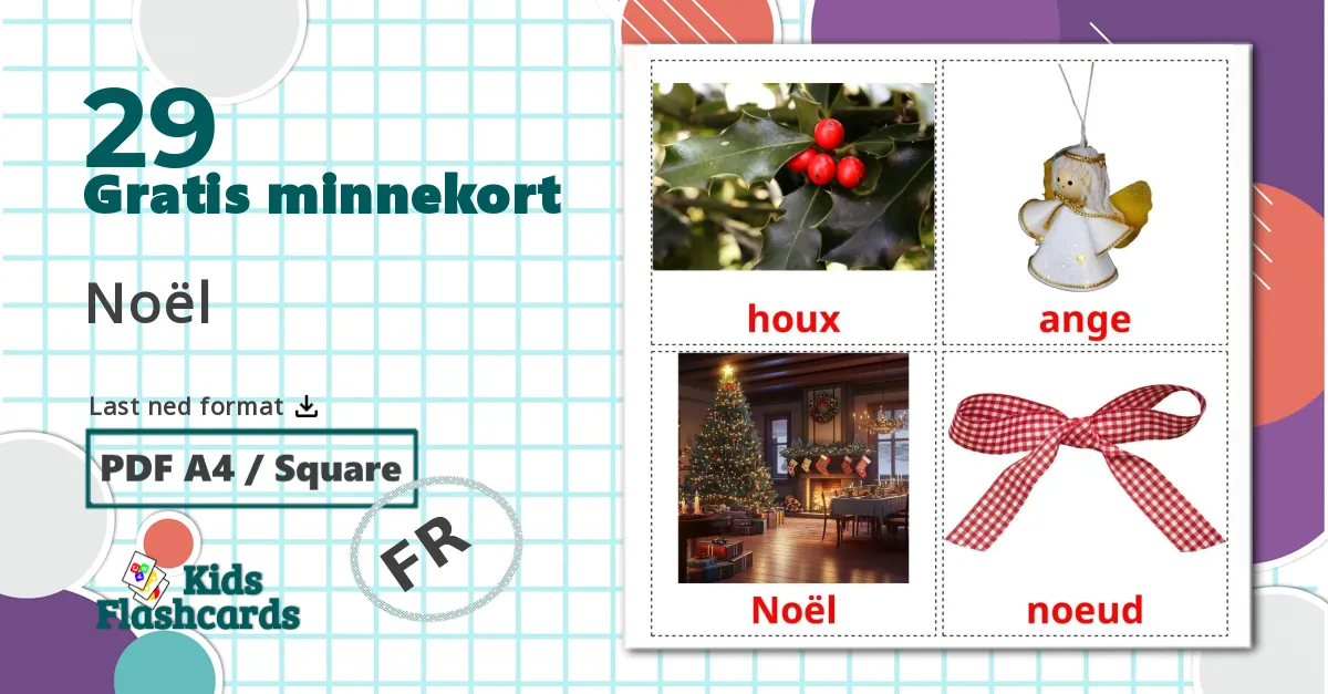 29 Noël bildekort