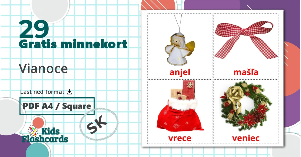 29 Vianoce bildekort