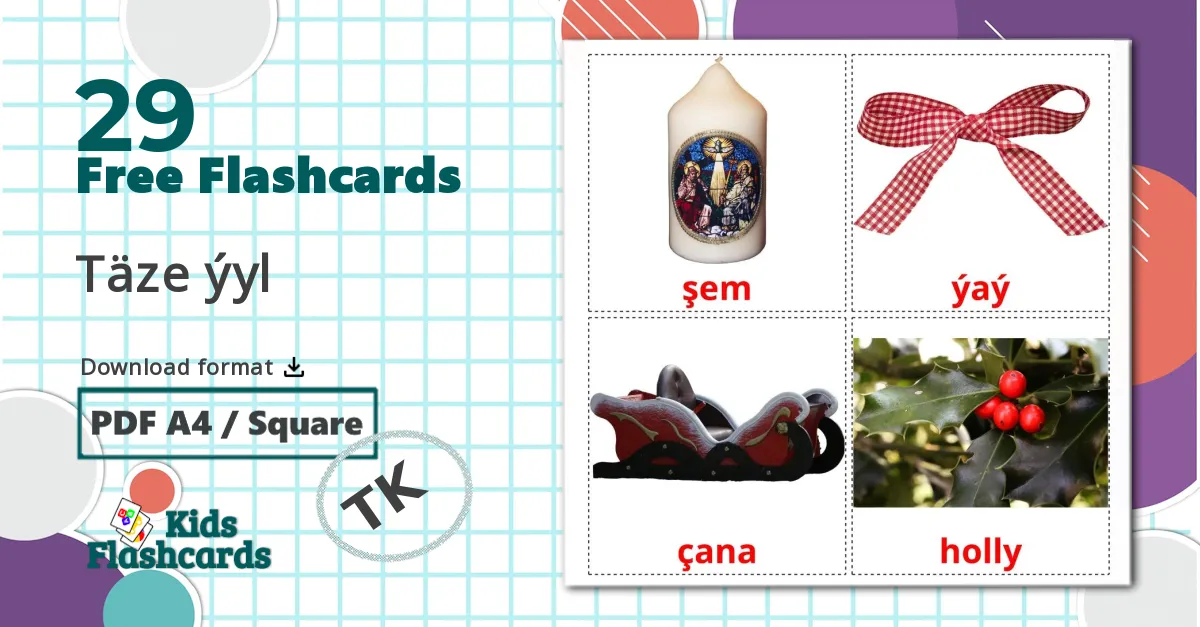 29 Christmas flashcards