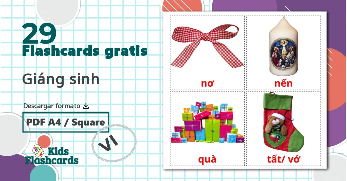 29 tarjetas didacticas de Navidad