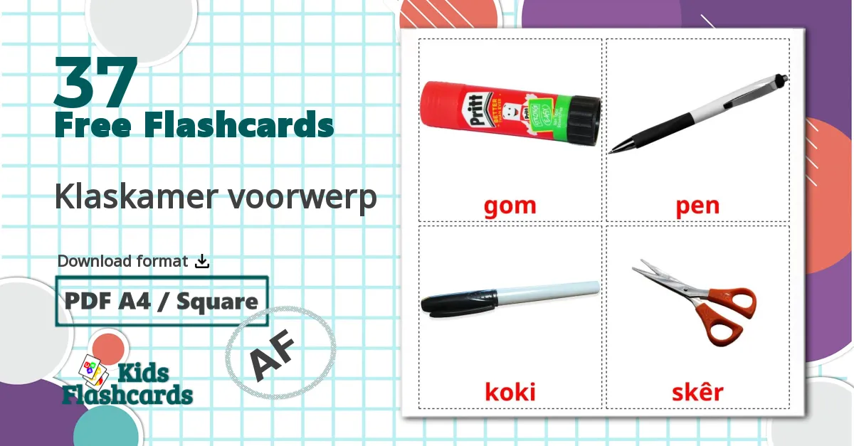 37 Klaskamer voorwerp flashcards