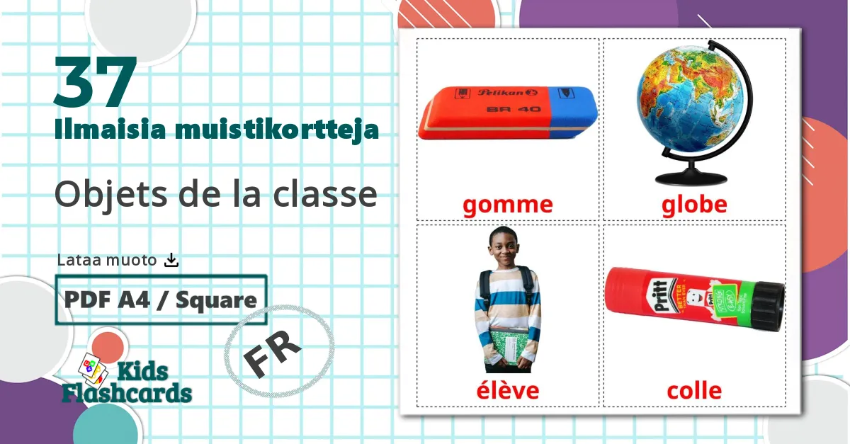 37 Objets de la classe lasten kuvakortit