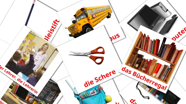 17 FREE School Building Flashcards | PDF | German Words