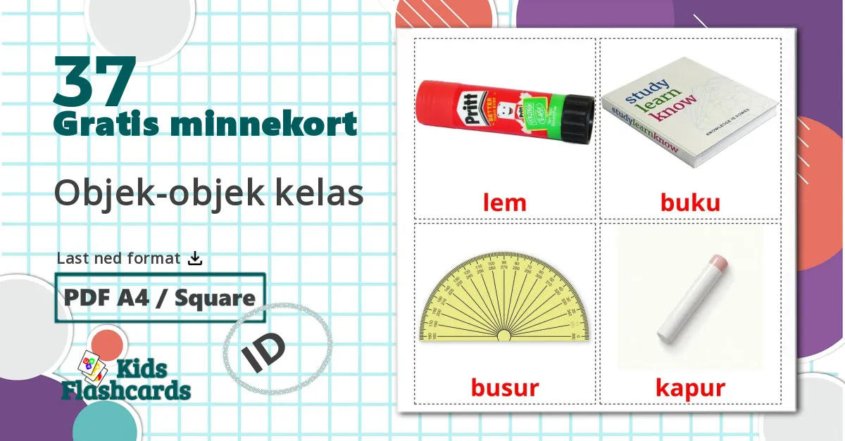37 Objek-objek kelas bildekort