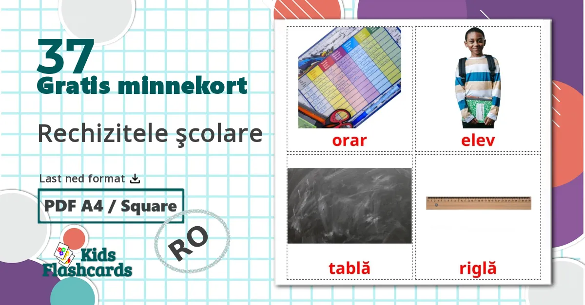 37 Rechizitele şcolare bildekort