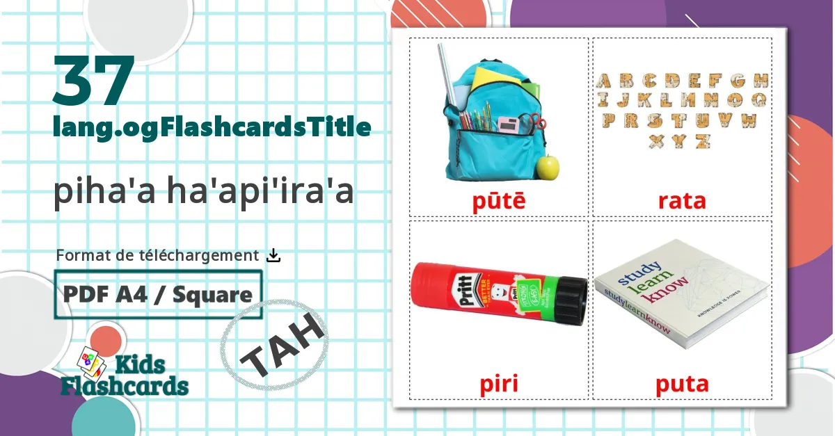 37 Imagiers Classroom objects