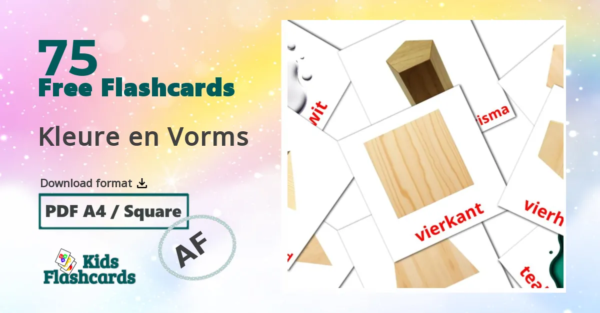 75 Kleure en Vorms flashcards