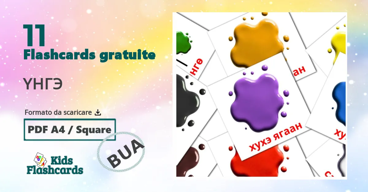 flashcards di Animali