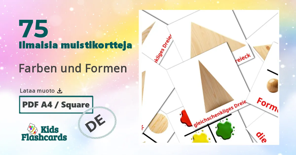 75 Farben und Formen lasten kuvakortit