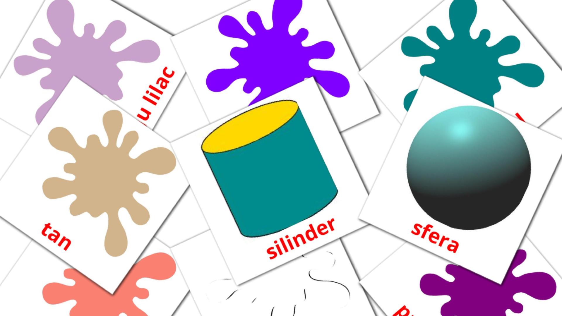 Warna dan Bentuk malay vocabulary flashcards