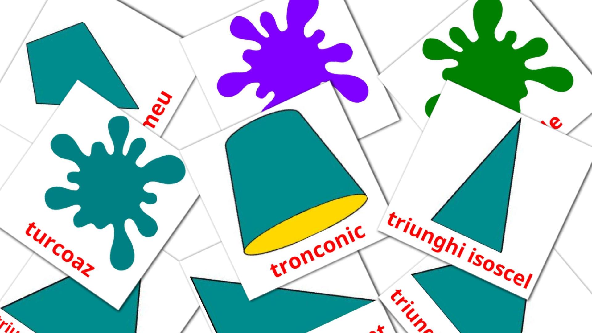 culori și forme romanian vocabulary flashcards
