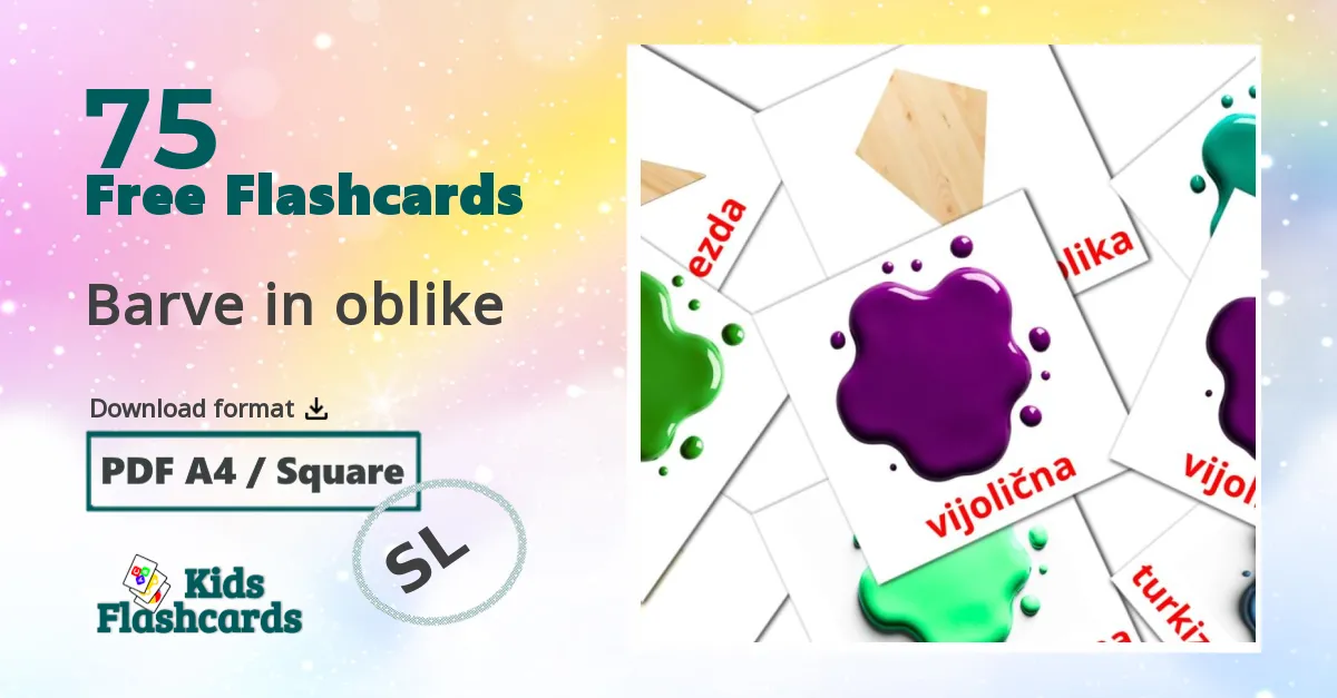 Colors and shapes flashcards