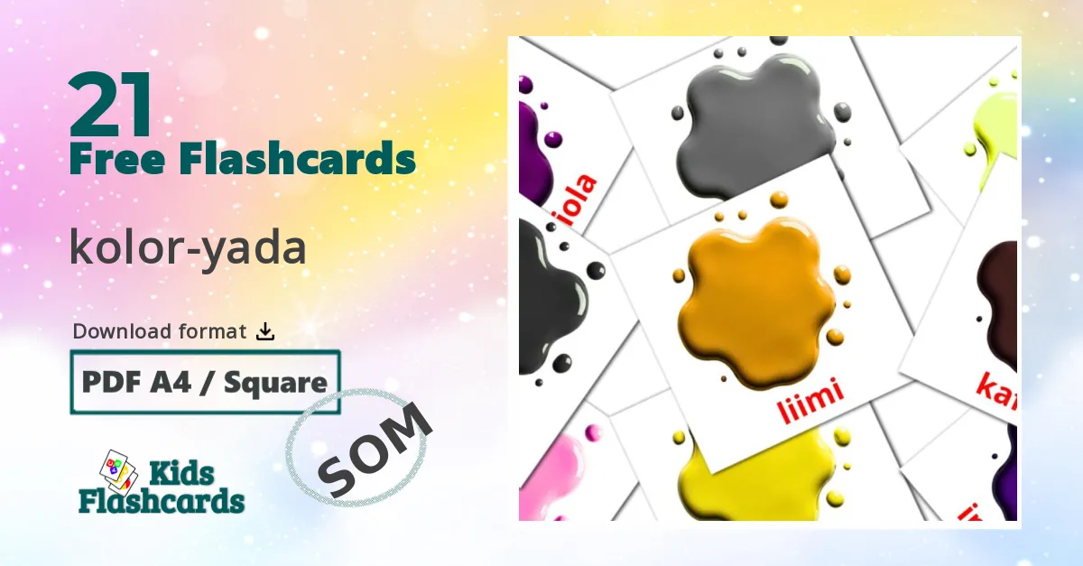 Colors and shapes flashcards