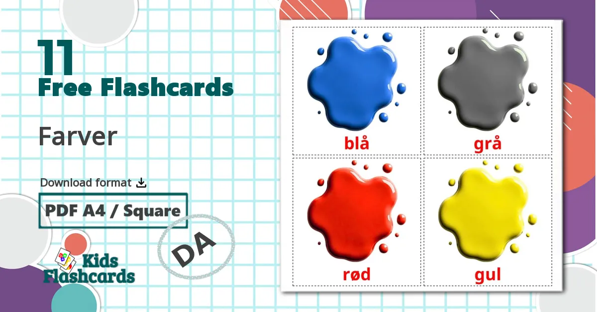 11 Colors flashcards