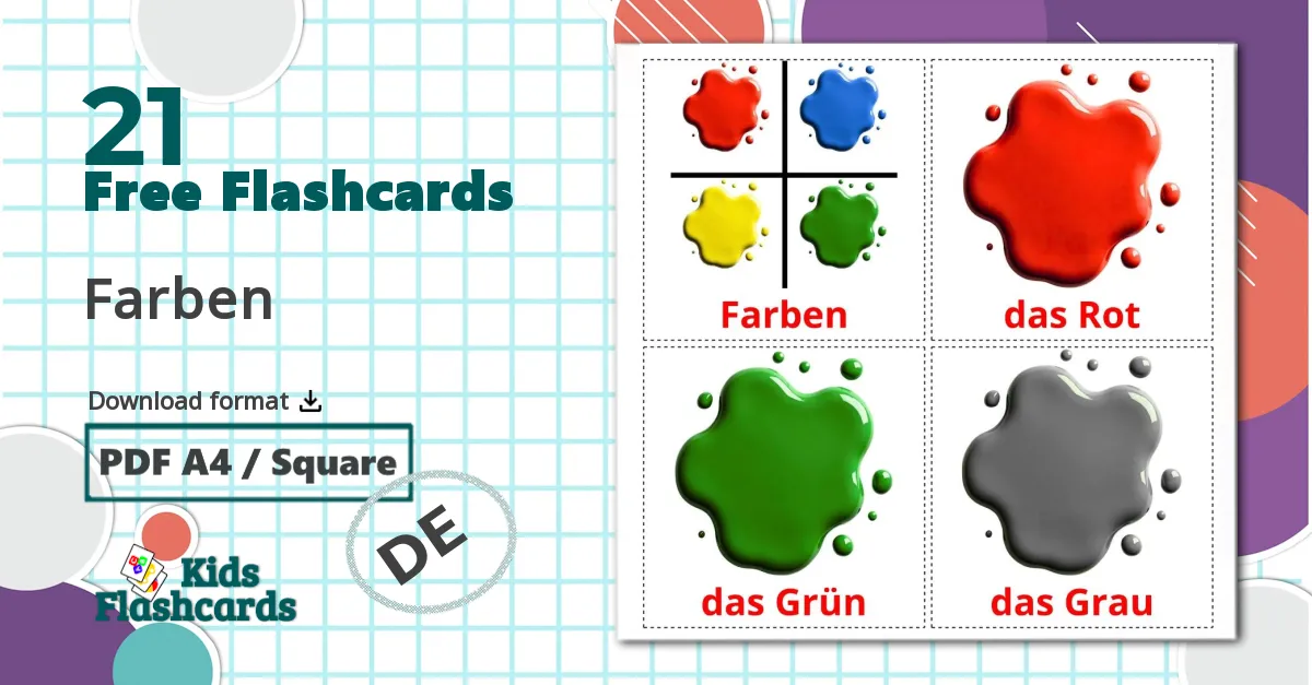 21 Farben flashcards