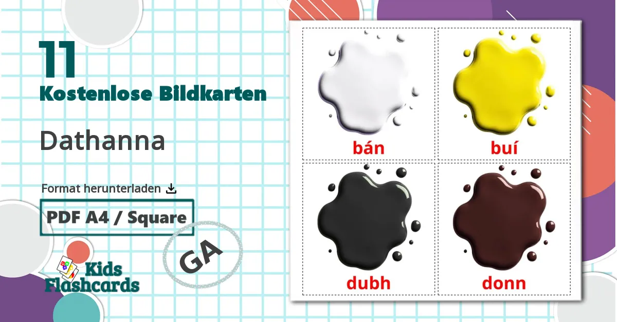 11 Bildkarten für Dathanna