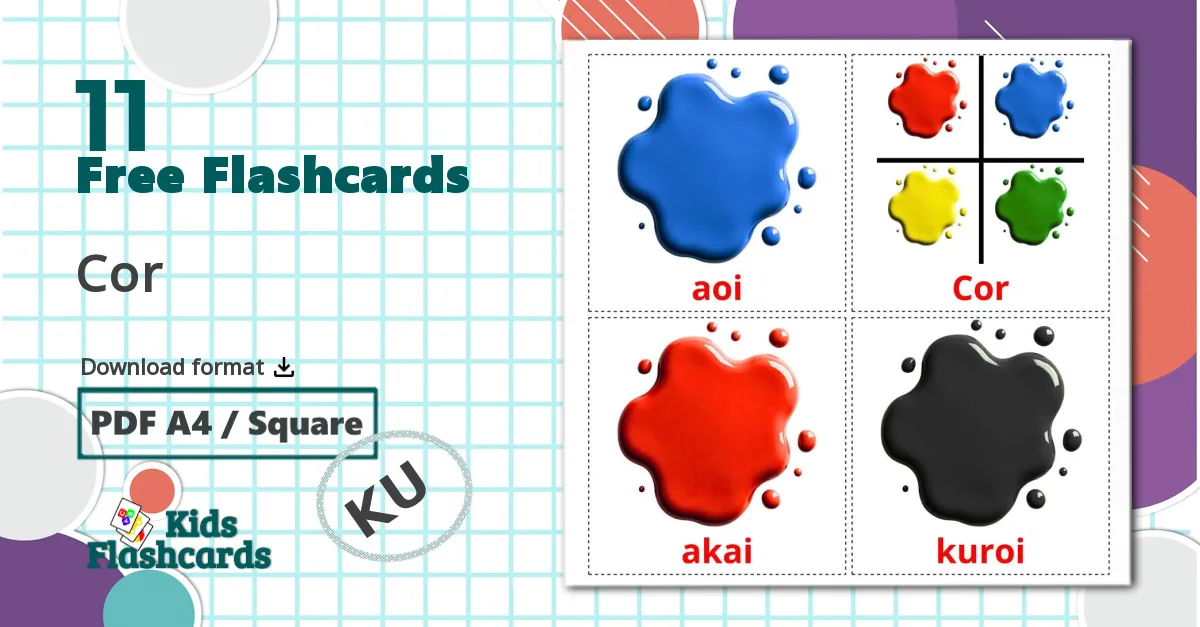 11 Colors flashcards