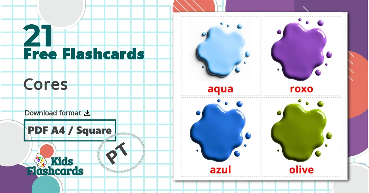 21 Colors flashcards