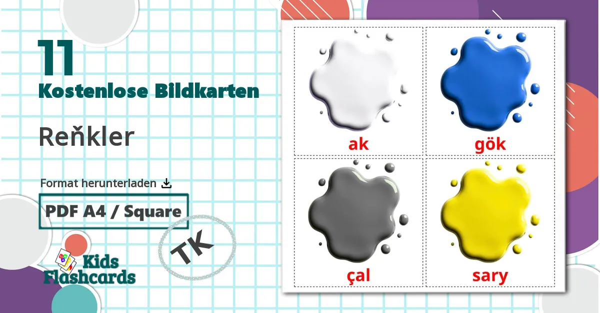 11 Bildkarten für Reňkler