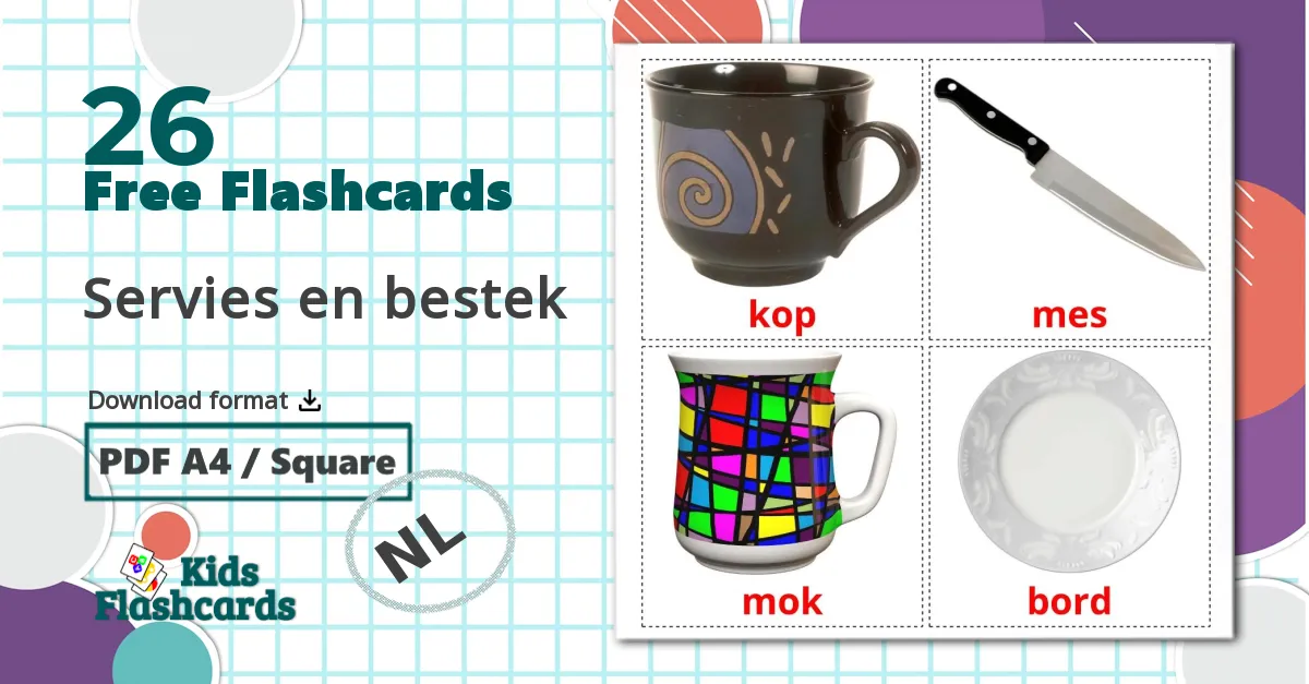 26 Servies en bestek flashcards