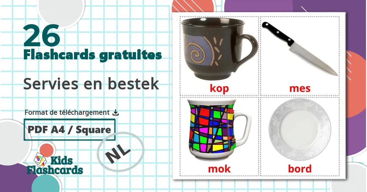 26 Imagiers Servies en bestek