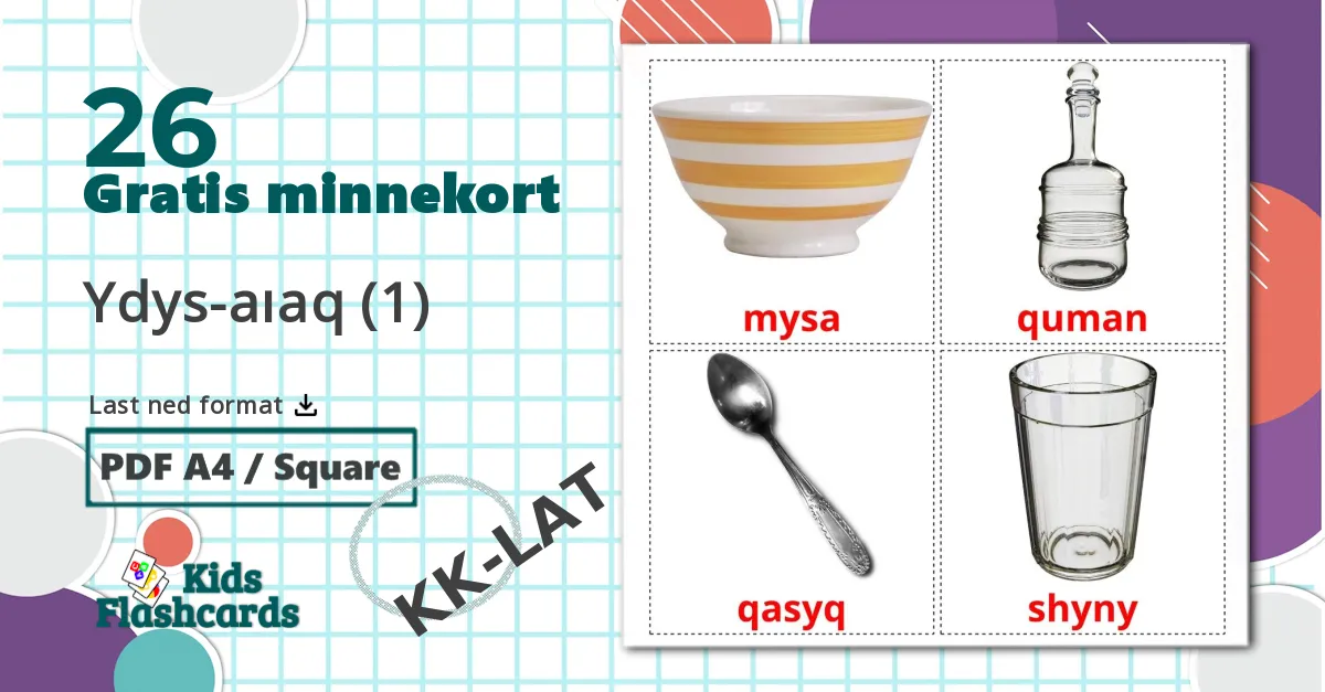 26 Servise og bestikk bildekort