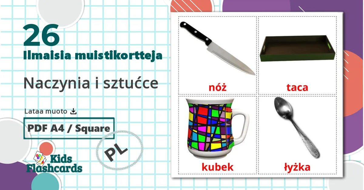 26 Naczynia i sztućce lasten kuvakortit