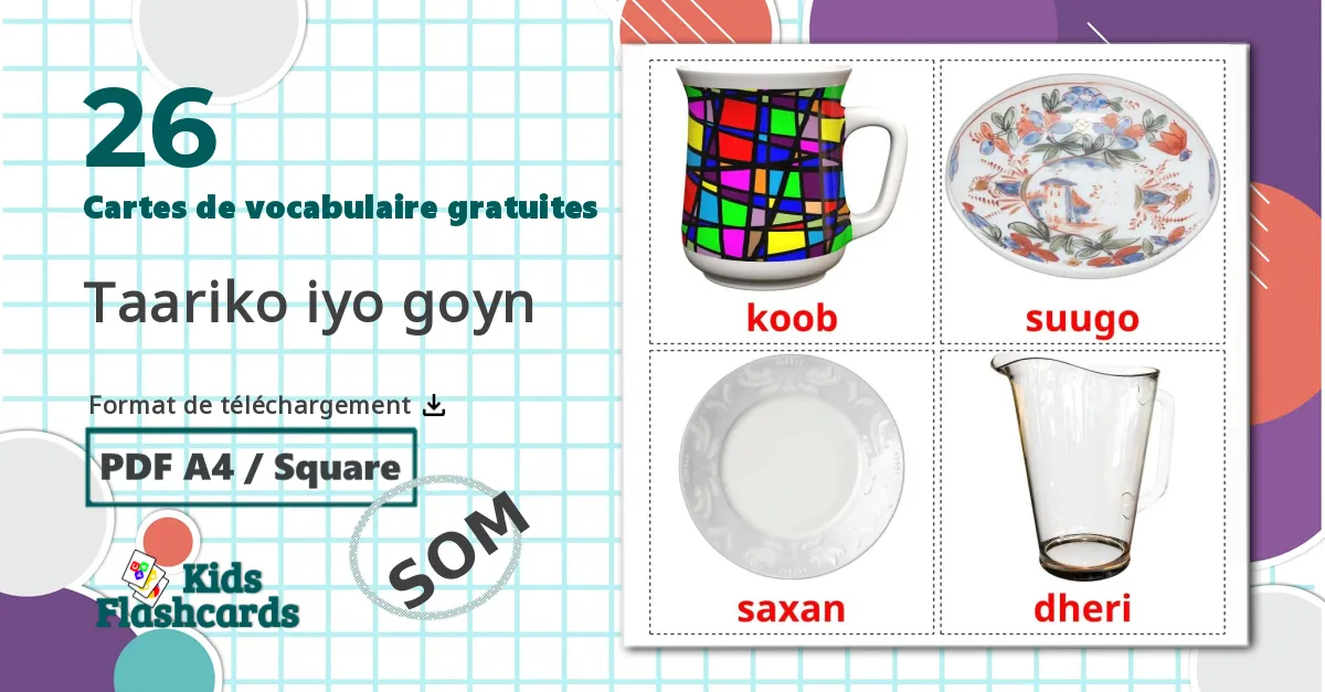 26 Imagiers La Vaisselle et les Couverts