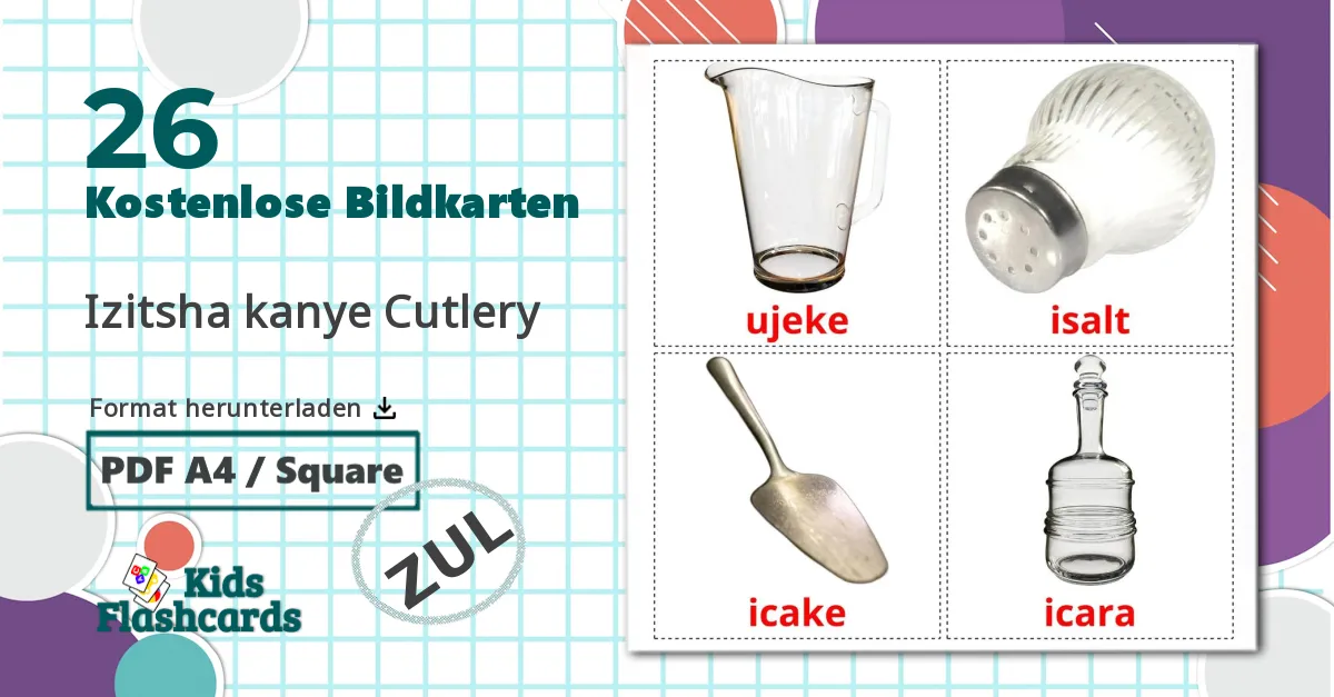 26 tarjetas didacticas de Körper