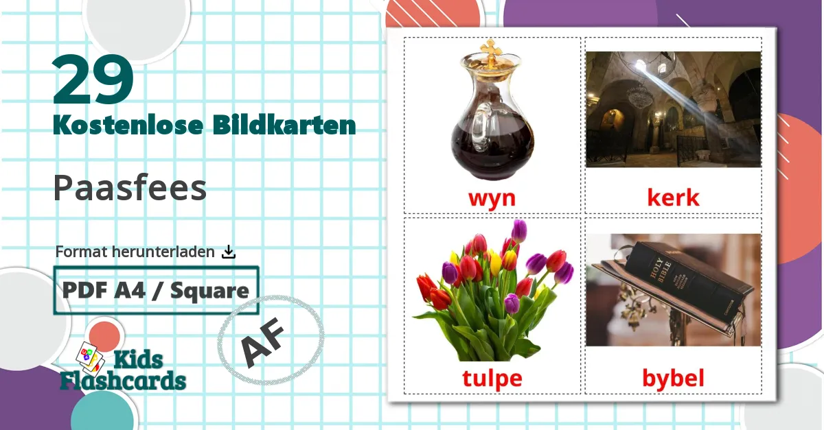 29 Bildkarten für Ostern