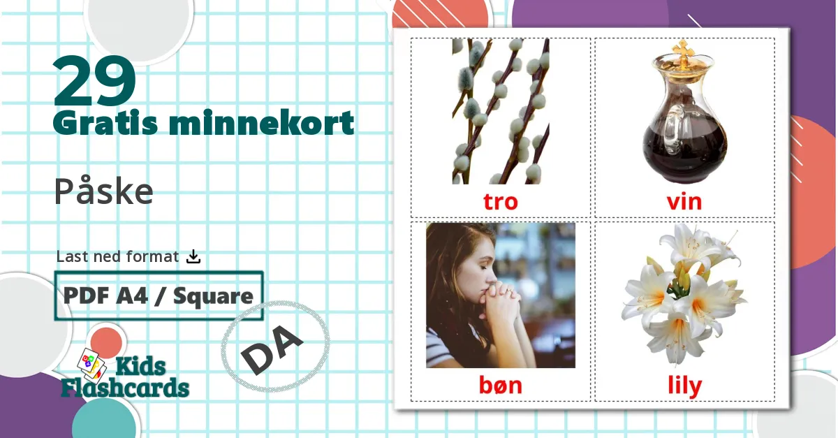 29 Påske  bildekort