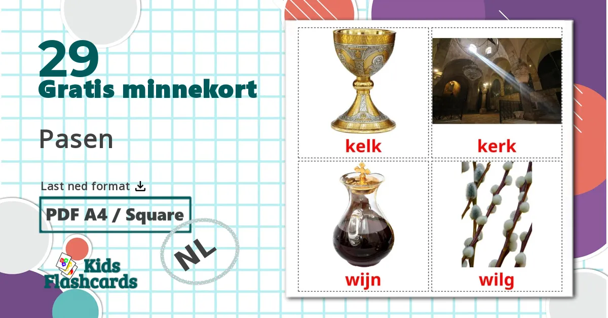 29 Pasen bildekort