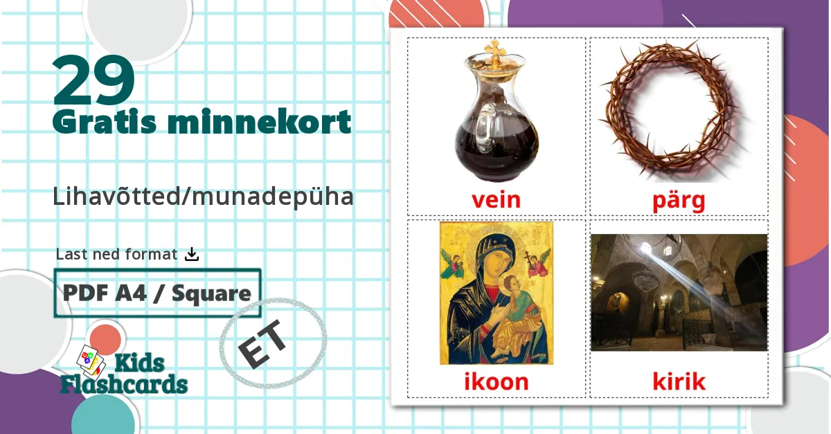 29 Lihavõtted/munadepüha bildekort