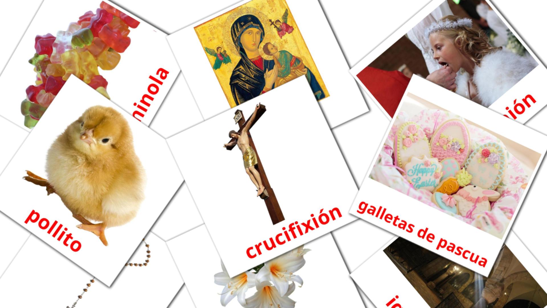 tarjetas didacticas de Pascua