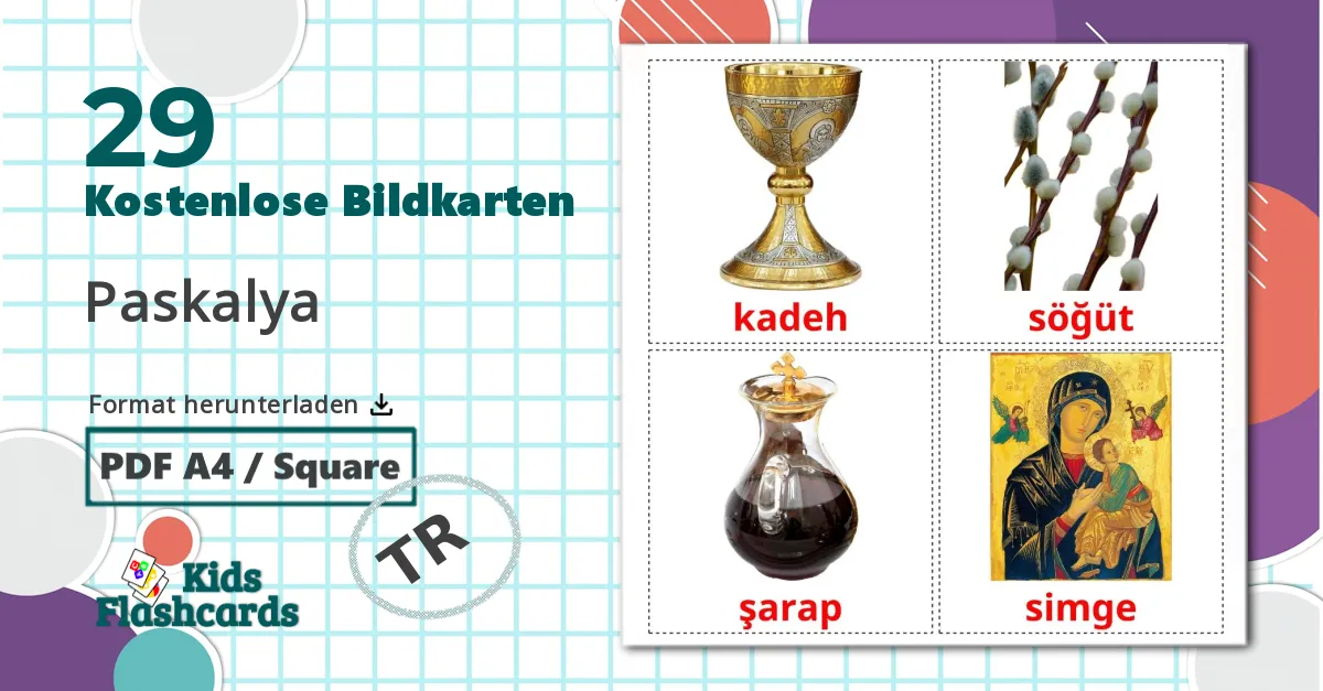 29 Bildkarten für Ostern