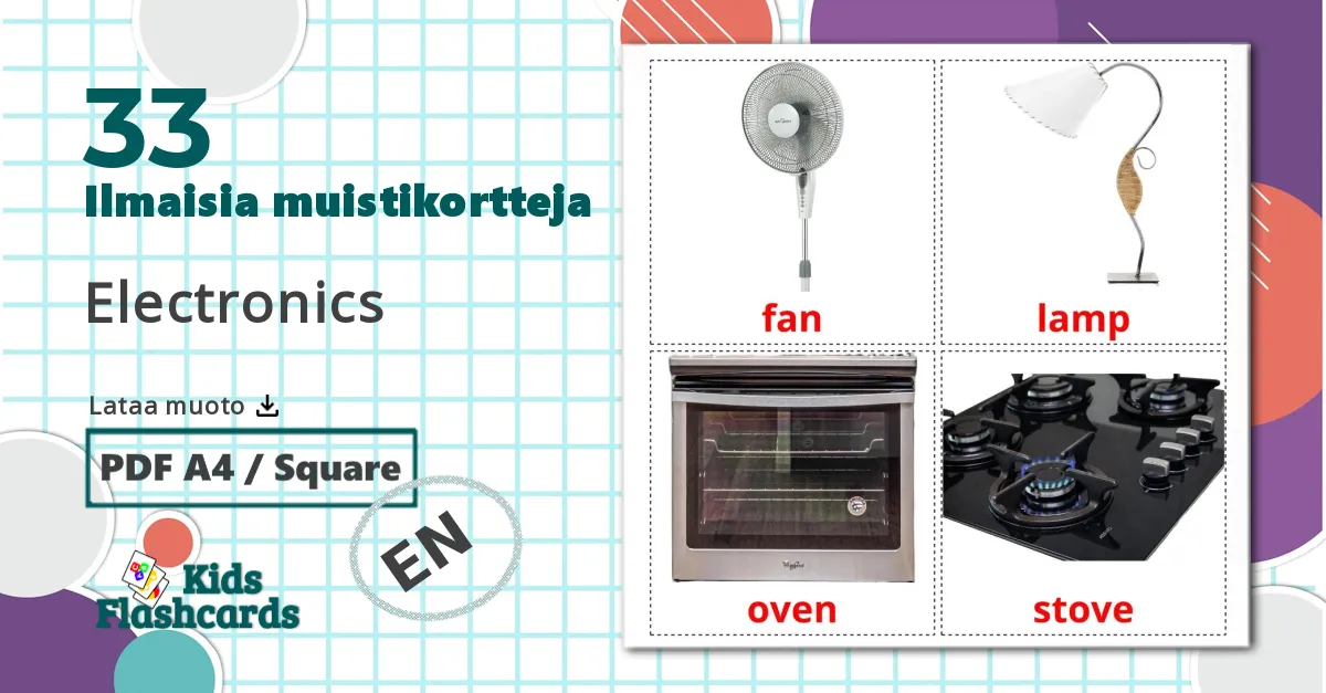 33 Electronics lasten kuvakortit