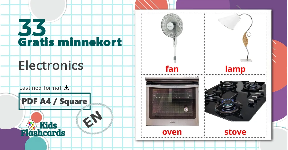 33 Electronics bildekort