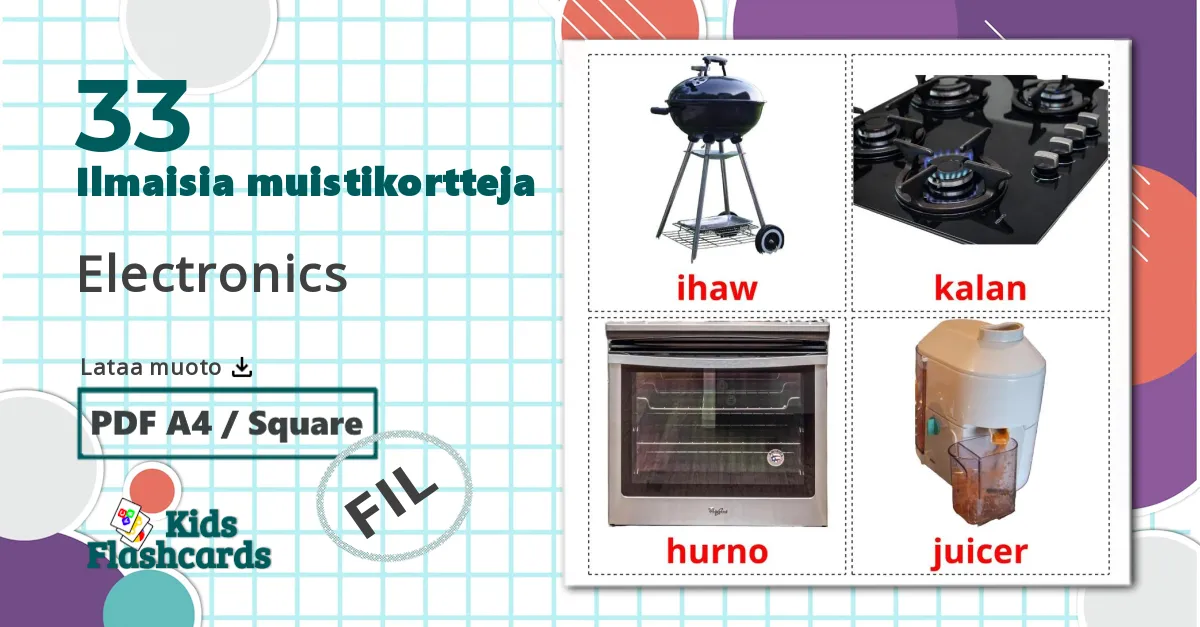 33 Electronics lasten kuvakortit