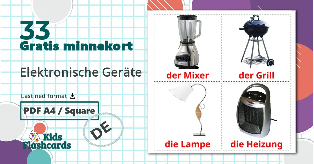33 Elektronische Geräte bildekort