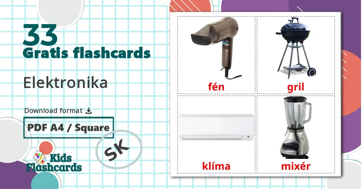 33 Elektronika billedkort for børn