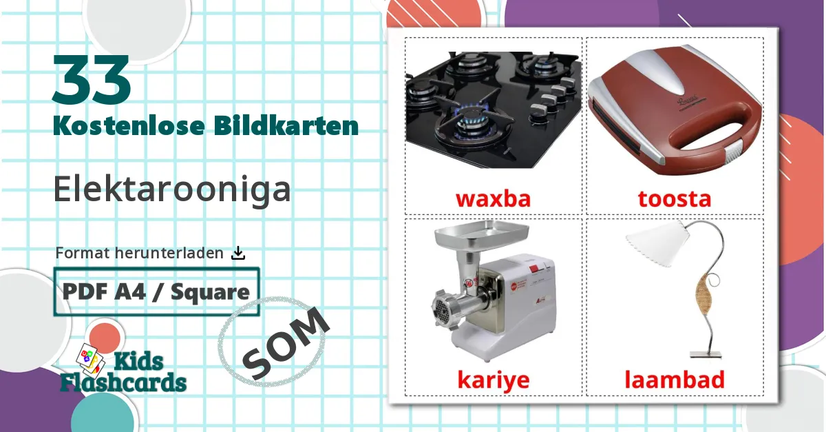 33 Bildkarten für Elektronische Geräte