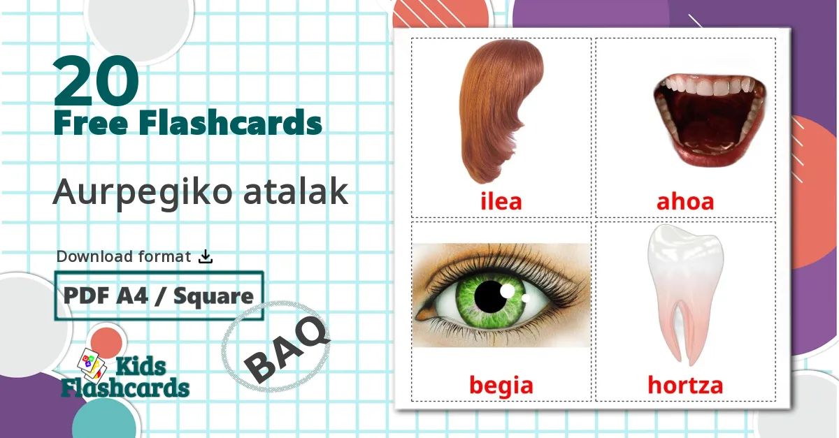 20 Face flashcards