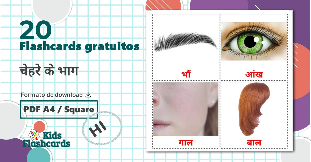 20 Flashcards de Cara