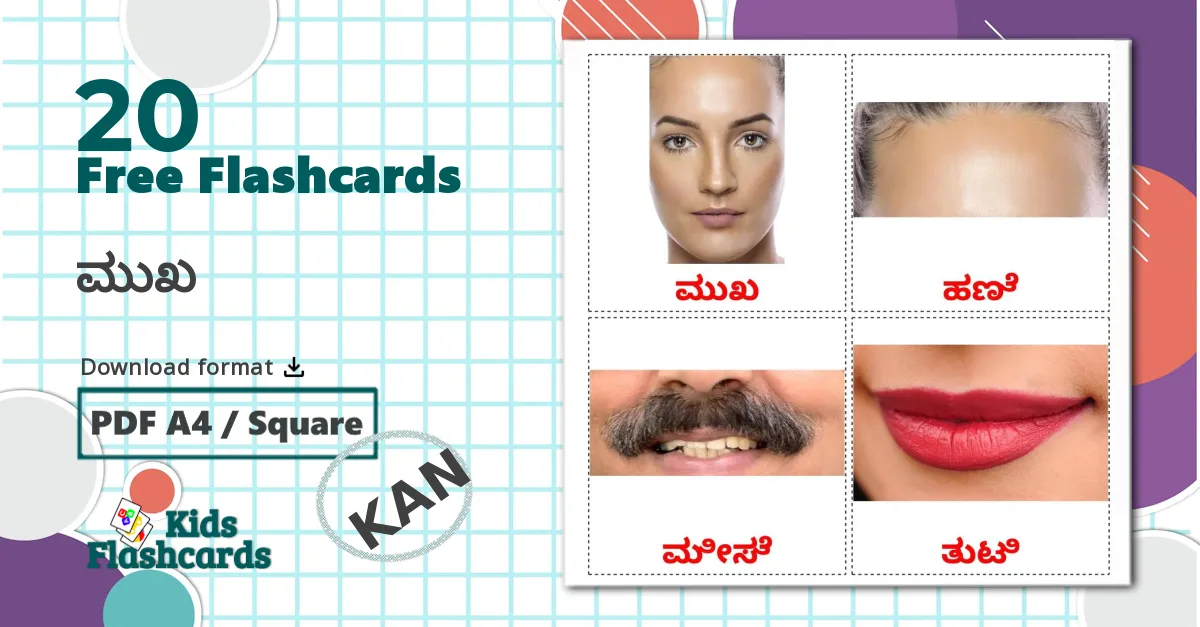 20 Face flashcards