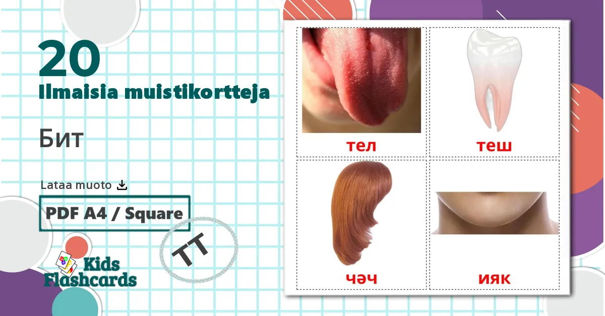 20 Бит lasten kuvakortit