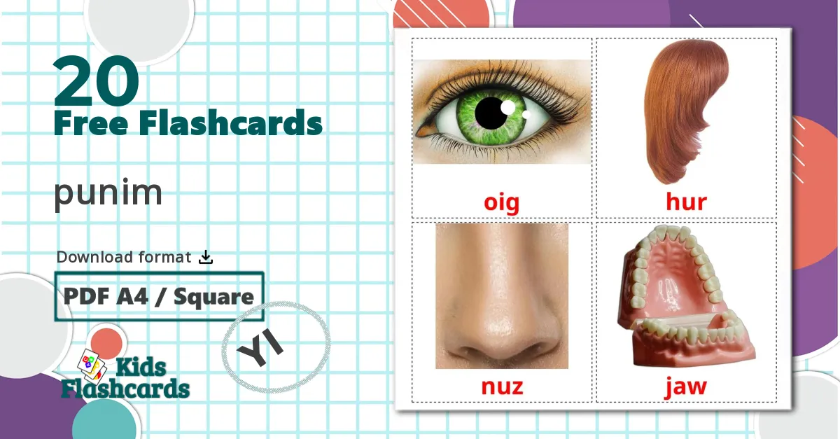 20 Face flashcards