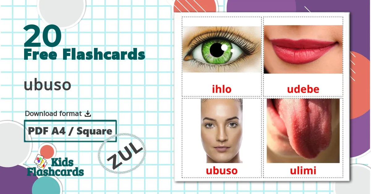 20 ubuso flashcards