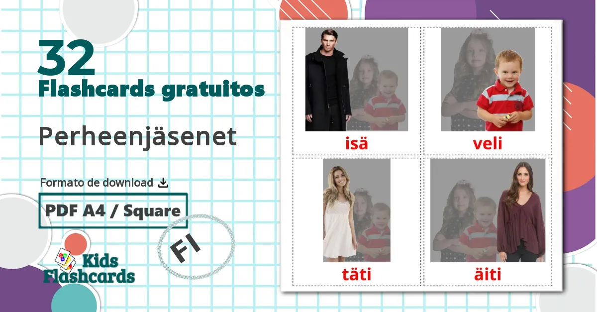 32 Flashcards de Perheenjäsenet