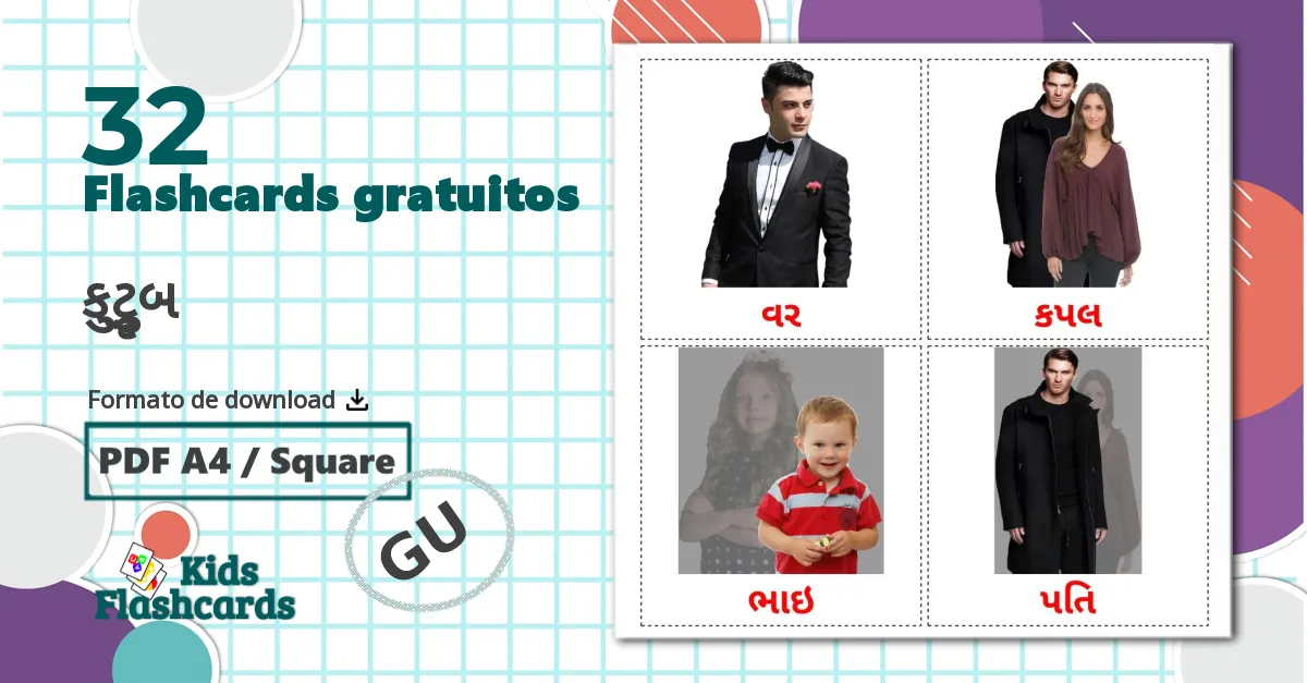 32 Flashcards de Membros da família